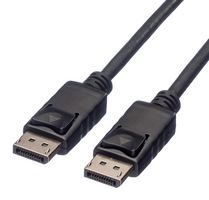 ROLINE 11.04.5767 CABLE, DP MACHO-MACHO, NEGRO, 1.5M