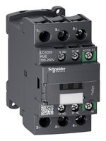 SCHNEIDER ELECTRIC LC1D25KUE CONTACTOR, 3PST-NO, 250V, DIN RAIL/PANEL