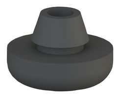 ESSENTRA COMPONENTS POF-40048 BUMPER, ROUND, 7.9MM, BLACK