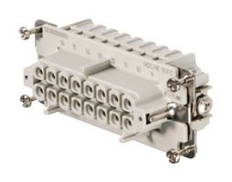 WEIDMULLER HDC HE 16 FC HEAVY DUTY INSERT, RCPT, 16+PE, 20-12AWG