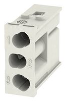 WEIDMULLER HDC MHX 3 MC HEAVY DUTY MODULE, PLUG, 3POS, 16-8AWG