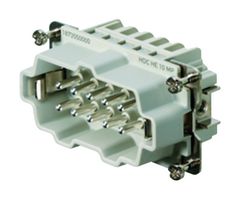WEIDMULLER HDC HE 10 MP HEAVY DUTY INSERT, PLUG, 10+PE, 20-12AWG