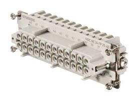 WEIDMULLER HDC HE 24 FP 25-48 HEAVY DUTY INSERT, RCPT, 48+PE, 20-12AWG