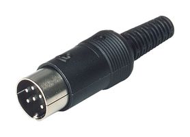 HIRSCHMANN MAS 60 SCHWARZ/BLACK DIN AUDIO/VIDEO CONN, PLUG, 6POS, PE