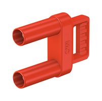 STAUBLI 66.9171-22 4MM BANANA PLUG, 32A, 1KV, RED