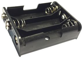 PRO ELEC PE000020 BATTERY HOLDER, AA SIZE, SNAP ON