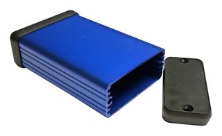 HAMMOND 1455C802BU ENCLOSURE, MULTIPURPOSE, ALUMINIUM, BLUE