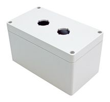 HAMMOND 1554MPB2D ENCLOSURE, PUSH BUTTON, PC, GREY