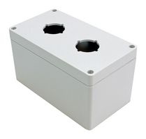 HAMMOND 1554PB2D ENCLOSURE, PUSH BUTTON, PC, GREY