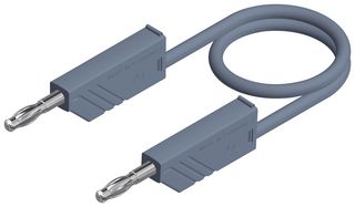 HIRSCHMANN TEST AND MEASUREMENT 934059106 TEST LEAD, 4MM BANANA PLUG, GREY, 250MM