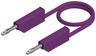 HIRSCHMANN TEST AND MEASUREMENT 934061109 CABLE PRUEBA 4MM BANANA MACHO VIOL 500MM