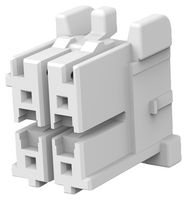 TE CONNECTIVITY 1-1971905-2 CONN HOUSING, HEADER, 4POS, 2ROW, 3.3MM