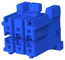 TE CONNECTIVITY 2-1971905-3 CONN HOUSING, HEADER, 6POS, 2ROW, 3.3MM
