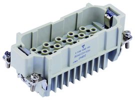 TE CONNECTIVITY T2020402101-000 HEAVY DUTY INSERT, PLUG, 40+PE, 14AWG
