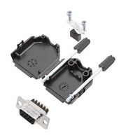 AMPHENOL COMMUNICATIONS SOLUTIONS L17DPPK15-BK+L77DA15SST D SUB CONNECTOR, RCPT, 15POS, SCREW