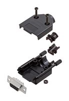AMPHENOL COMMUNICATIONS SOLUTIONS L17DTPK-P-09+L77SDE09S D SUB CONNECTOR, RCPT, 9POS, SOLDER
