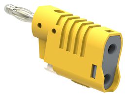 TENMA 72-13728 CONN, BANANA, PLUG, 36A, QC, YEL