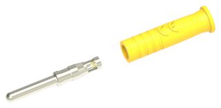 MULTICOMP PRO 72-13934 CONN, BANANA, PLUG, 10A, SOLDER, YEL