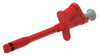 MULTICOMP PRO 72-14316 TEST PROBE CONN, PINCER CLIP, 10A, RED