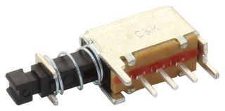 C&K COMPONENTS PN12SJNA03QE PB SWITCH, SPDT, 0.2A, 30VDC, THT