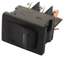 C&K COMPONENTS DM54J72S205Q3 ROCKER SWITCH, SPST, 10A, 125V, BLACK
