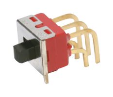C&K COMPONENTS 1201M2S3ABE2 SLIDE SWITCH, DPDT, 0.4VA, 20V, THT