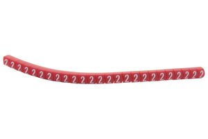 HELLERMANNTYTON 901-11052 CABLE MARKER, PRE PRINTED, PVC, RED