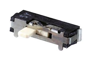 NIDEC COMPONENTS CSS-1210MC. SLIDE SWITCH, SPDT, 0.1A, 12VDC, TH