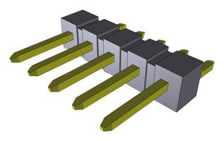 SAMTEC TSM-105-01-T-SH CONNECTOR, HEADER, 5POS, 1ROW, 2.54MM