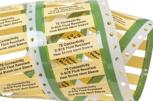 TE CONNECTIVITY - RAYCHEM D-SCE-1K-3.2-50-4 HEAT SHRINK MARKER, 3.18MM, YELLOW