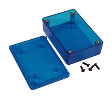 HAMMOND 1591XXMTBU CARCASA, MULTIUSOS, ABS, AZUL/TRASLÃCIDA