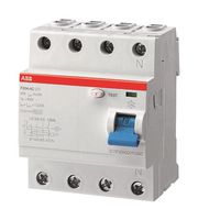 ABB 2CSF204325R1630 RCCB, 4P, 63A, 400VAC, DIN RAIL