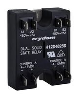 SENSATA/CRYDOM H12D4825D SOLID STATE RELAY, SPST, 25A, 4-15VDC