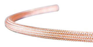 HELLERMANNTYTON HEGEMIP-HY35 BRAIDED, PE/SNCU, 35MM, ORANGE/SILVER