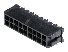 MOLEX 43045-1802 CONN, R/A PCB HDR, 18POS, 2ROW, 3MM