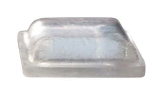 ESSENTRA COMPONENTS RBS-29 FEET, PYRAMID, PU, 6.4MM, CLEAR, PK98