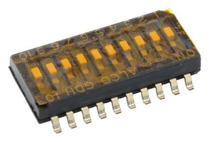 TE CONNECTIVITY 1-1571983-3 DIP SWITCH, SPST, 10P, 0.025A, 24V, SMD