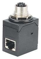 PANDUIT ICAM12X90RJS M12 CONN-RJ45 JACK R/A ADAPTER, CAT 6A
