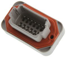 TE CONNECTIVITY - DEUTSCH DT13-12PA AUTOMOTIVE CONN, 12POS, RCPT, 13A, 12VDC