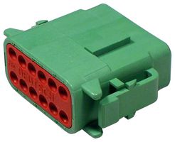 DEUTSCH - TE CONNECTIVITY DTM06-12SC CARCASA AUTOMOTRIZ, MACHO, 12POS, 7.5A