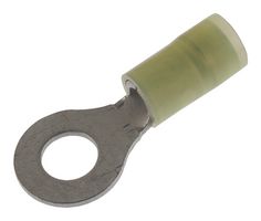 TE CONNECTIVITY - AMP 326875 TERMINAL, RING TONGUE, #6, 22AWG, YEL