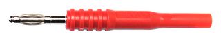 MUELLER ELECTRIC BU-32101-2 4MM BANANA JACK - PLUG ADAPTER, RED ROHS COMPLIANT: YES