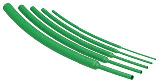 RAYCHEM - TE CONNECTIVITY RNF-100-3/16-5-STK HEAT-SHRINK TUBING, 2:1, GRN, 4.8MM ROHS COMPLIANT: YES