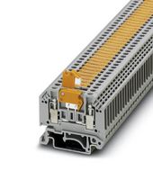 PHOENIX CONTACT 3101016 DINRAIL TERMINAL BLOCK, 2WAY, 12AWG, GRY ROHS COMPLIANT: YES
