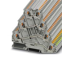PHOENIX CONTACT 3210442 DINRAIL TERMINAL BLOCK, 7WAY, 10AWG, GRY ROHS COMPLIANT: YES