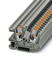 PHOENIX CONTACT 3213972 DINRAIL TERMINAL BLOCK, 2WAY, 8AWG, GRY