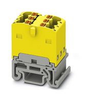 PHOENIX CONTACT 3002955 TB, POWER DISTRIBUTION, 6P, 14AWG, YEL