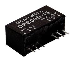 MEAN WELL DPB09B-15 DC-DC CONVERTER, 2 O/P, 9W ROHS COMPLIANT: YES