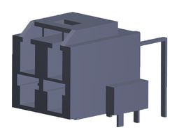 MOLEX 203555-1214 CONNECTOR, HEADER, 4POS, 2ROW, 6.5MM