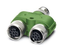 PHOENIX CONTACT 1454972 SENSOR SPLITTER, M12 PLUG-2 X M12 RCPT